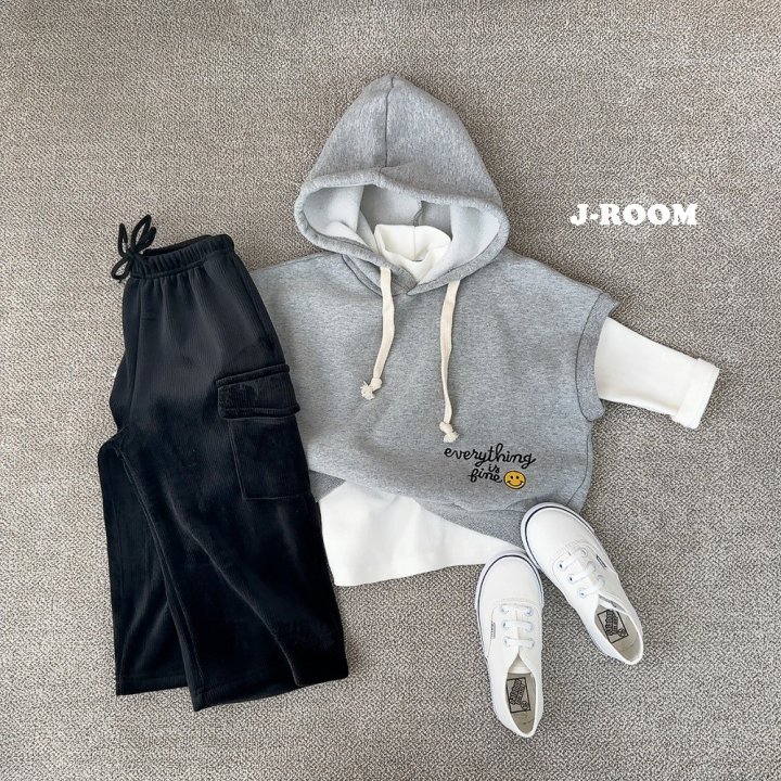 J-Room - Korean Children Fashion - #minifashionista - Veloure Cargo Wide Pants - 8