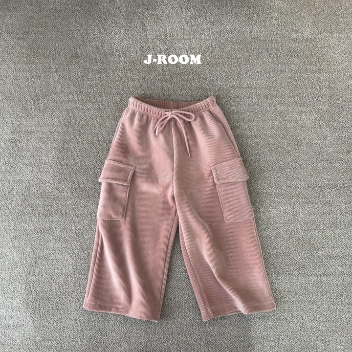J-Room - Korean Children Fashion - #toddlerclothing - Veloure Cargo Wide Pants - 11