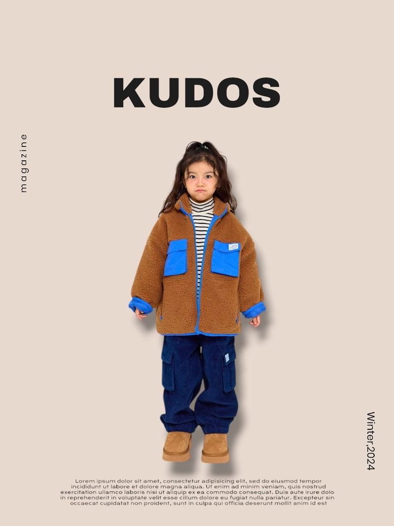 Kudos - Korean Children Fashion - #childofig - Corduroy Cargo Pants - 4