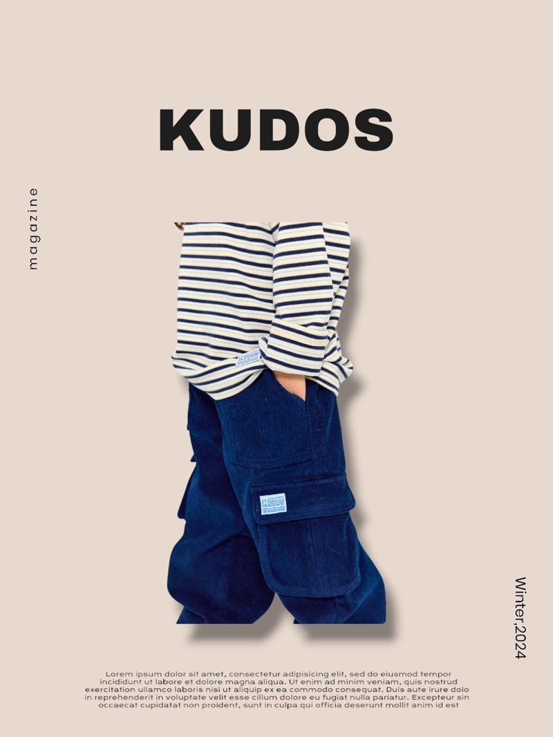 Kudos - Korean Children Fashion - #fashionkids - Corduroy Cargo Pants - 8