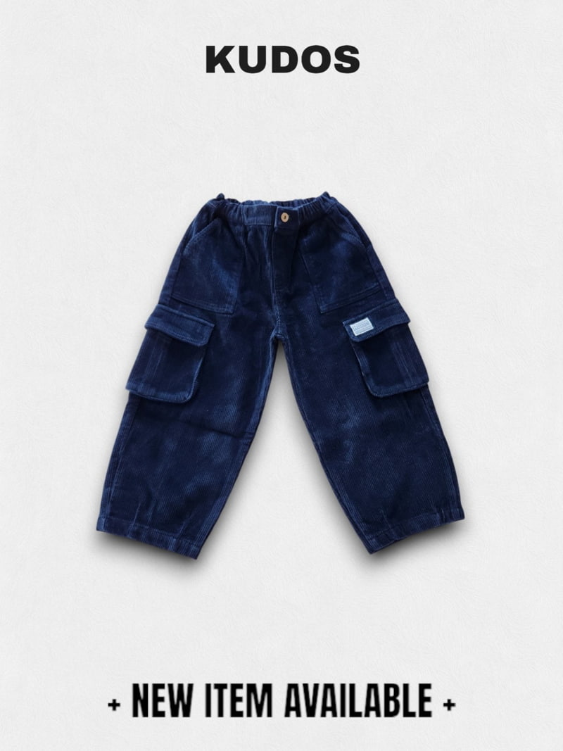 Kudos - Korean Children Fashion - #kidsshorts - Corduroy Cargo Pants - 9