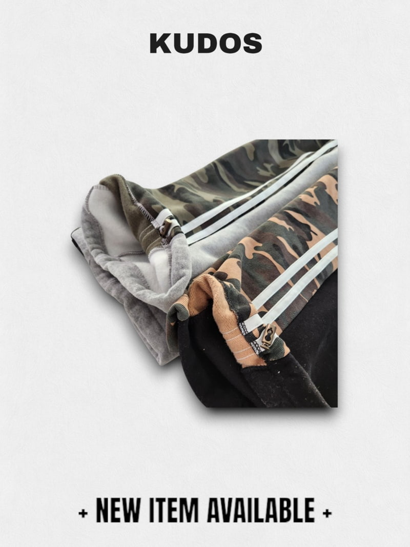 Kudos - Korean Children Fashion - #littlefashionista - Fleece Camo Sweatpants - 12
