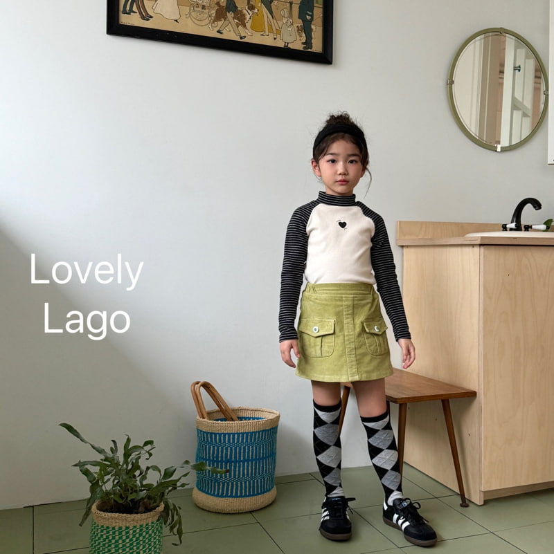 Lago - Korean Children Fashion - #fashionkids - Raglan Mockneck Tee - 8