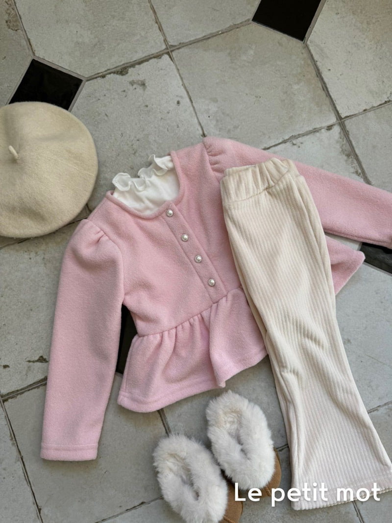 Le petitmot - Korean Children Fashion - #fashionkids - Soft Fleece Wave Tee - 8