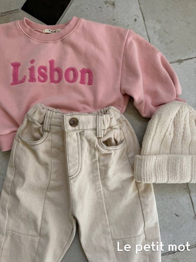 Le petitmot - Korean Children Fashion - #kidsstore - Brushed Cut Denim Pants - 12