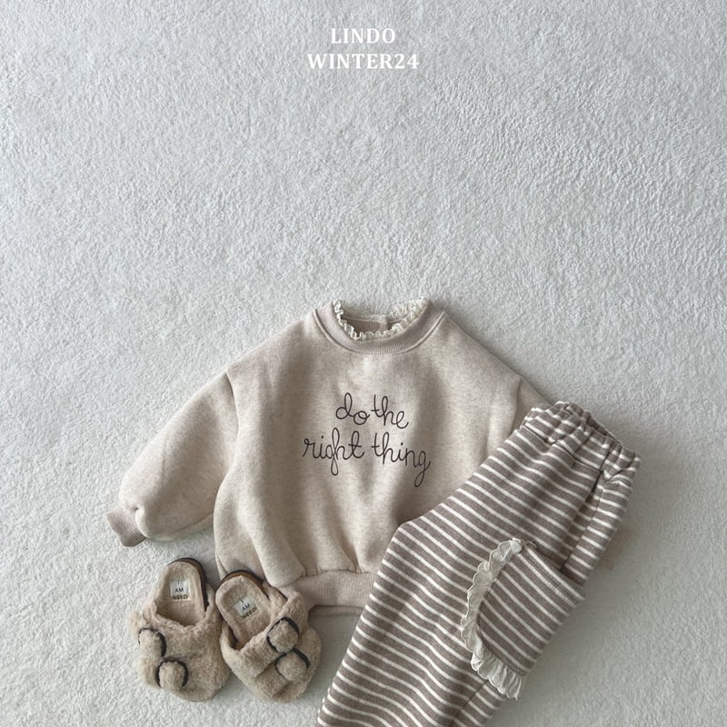 Lindo - Korean Baby Fashion - #babyboutique - Things Lace Sweatshirts - 9