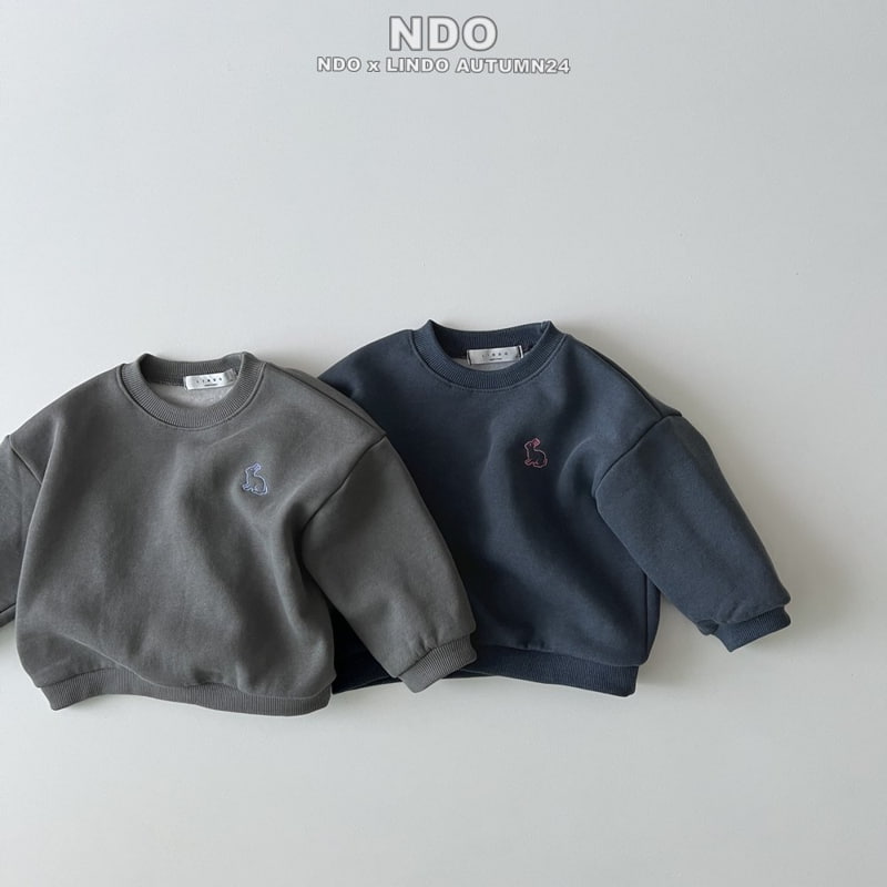 Lindo - Korean Baby Fashion - #babyoutfit - Rabbit Pigment Embroidered Sweatshirts - 8