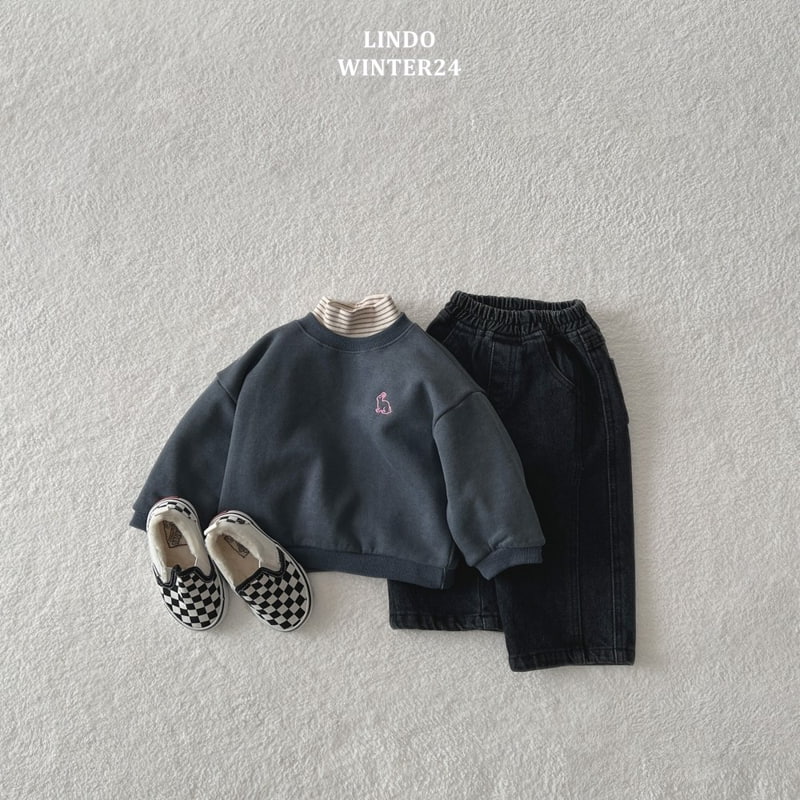 Lindo - Korean Baby Fashion - #babyoutfit - Slit Denim Pants - 6