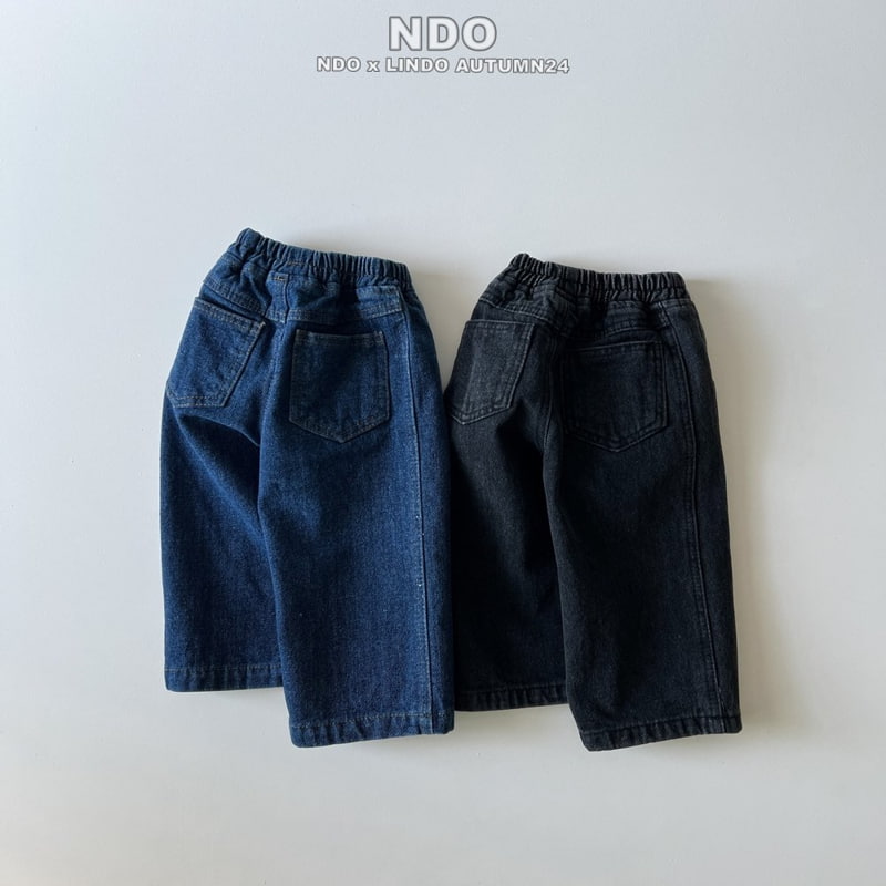 Lindo - Korean Baby Fashion - #babyoutfit - Slit Denim Pants - 7