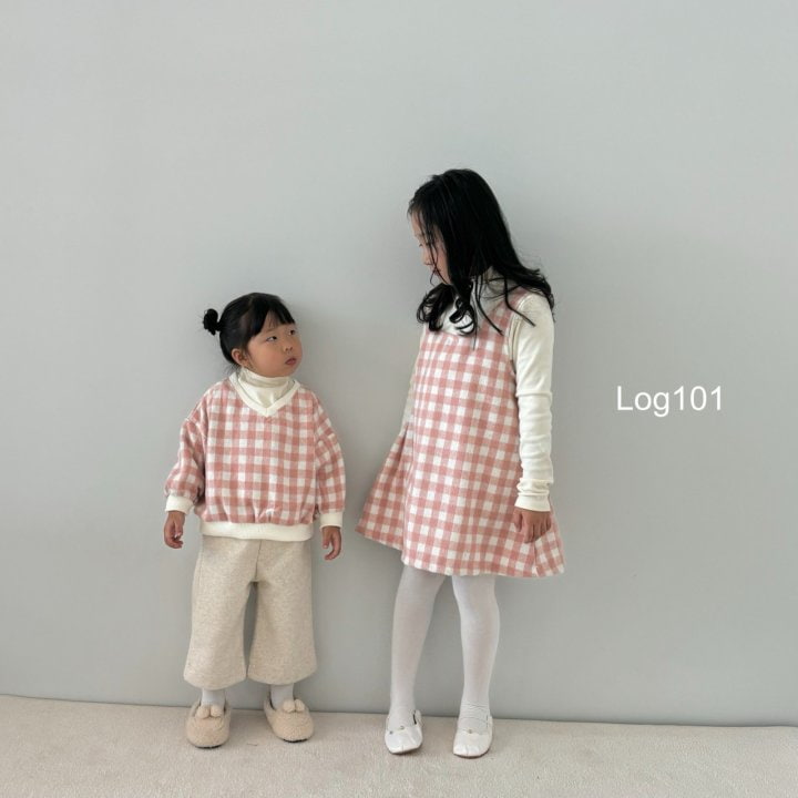 Log101 - Korean Children Fashion - #childofig - V Checker Sweatshirts - 6