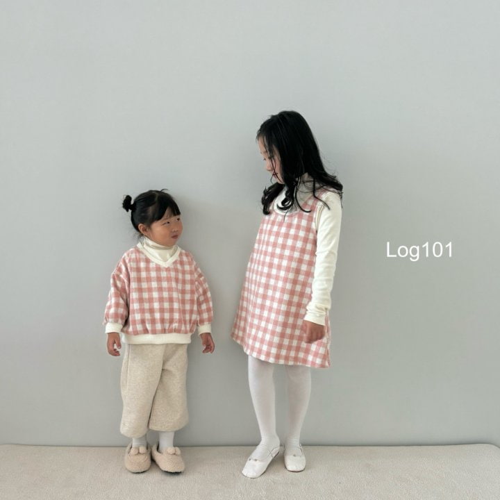 Log101 - Korean Children Fashion - #childrensboutique - V Checker Sweatshirts - 7