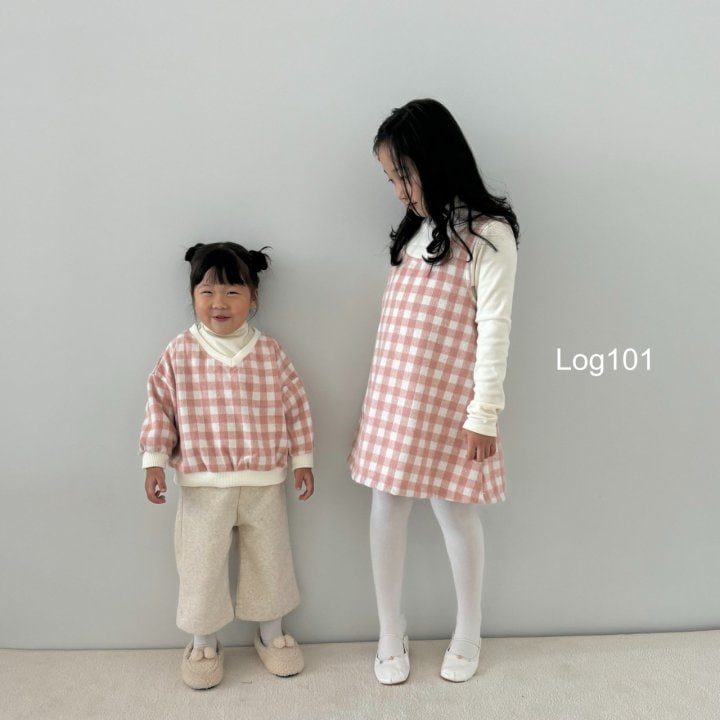 Log101 - Korean Children Fashion - #discoveringself - V Checker Sweatshirts - 9