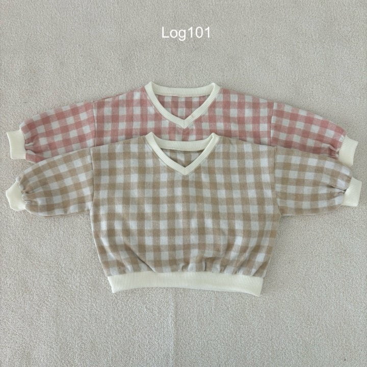 Log101 - Korean Children Fashion - #kidsstore - V Checker Sweatshirts - 12