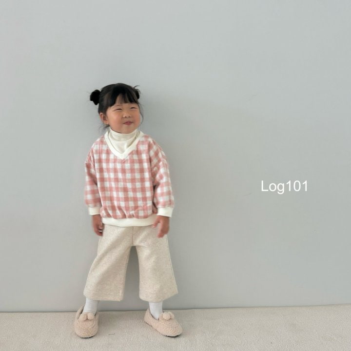 Log101 - Korean Children Fashion - #magicofchildhood - V Checker Sweatshirts - 2