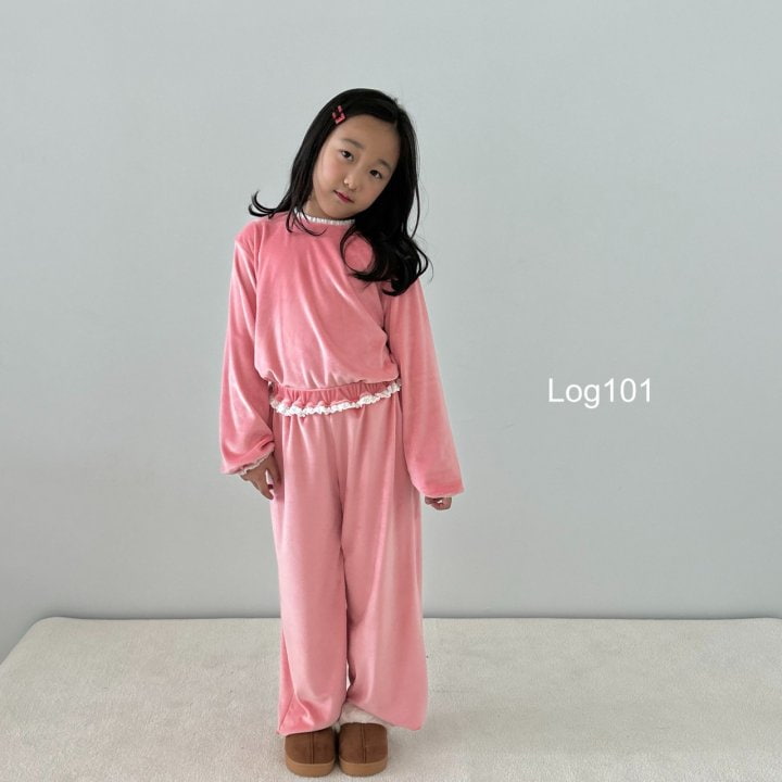 Log101 - Korean Children Fashion - #minifashionista - Lacey Veloa Set - 7