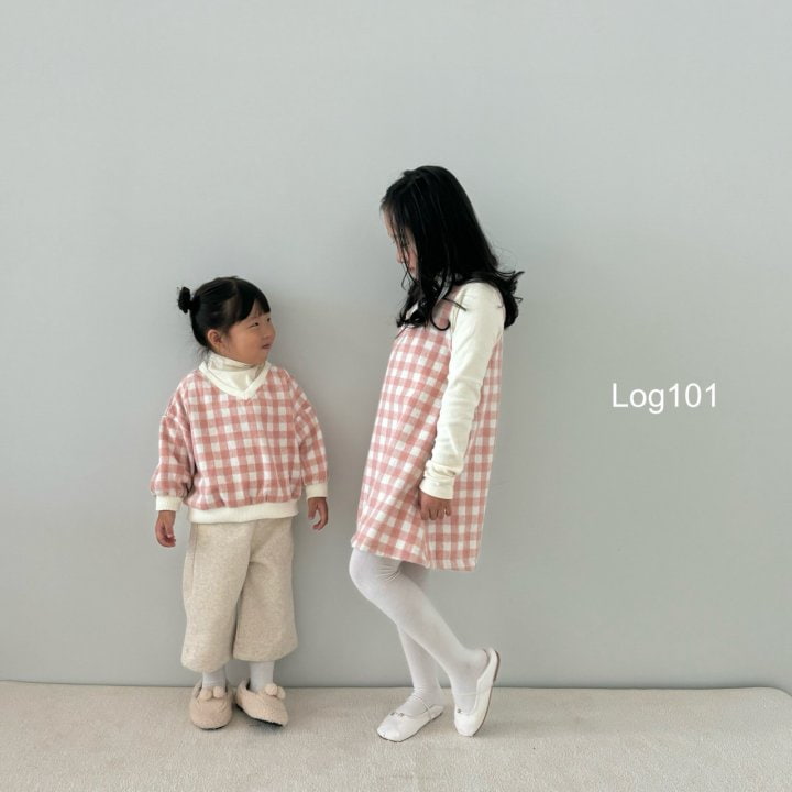 Log101 - Korean Children Fashion - #minifashionista - V Checker Sweatshirts - 3