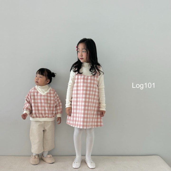 Log101 - Korean Children Fashion - #minifashionista - V Checker Sweatshirts - 4