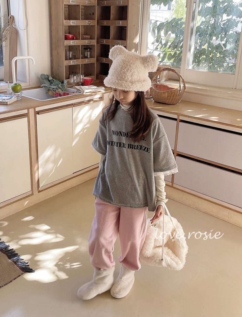 Love Rosie - Korean Children Fashion - #minifashionista - Veloa Lace Half Sleeve Tee with Mom