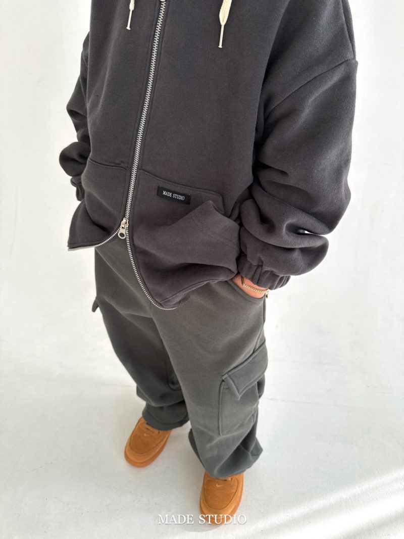 Made Studio - Korean Children Fashion - #designkidswear - Alo Brushed Hood Zip-up Jacket - 3