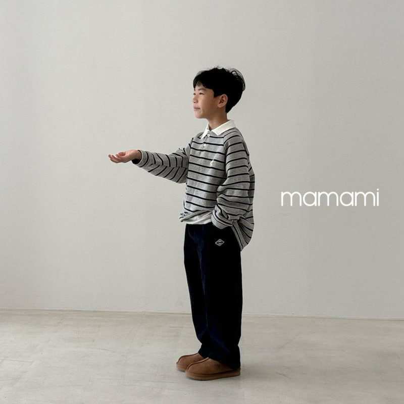Mamami - Korean Children Fashion - #designkidswear - Rugby Fleece Collar Tee - 11