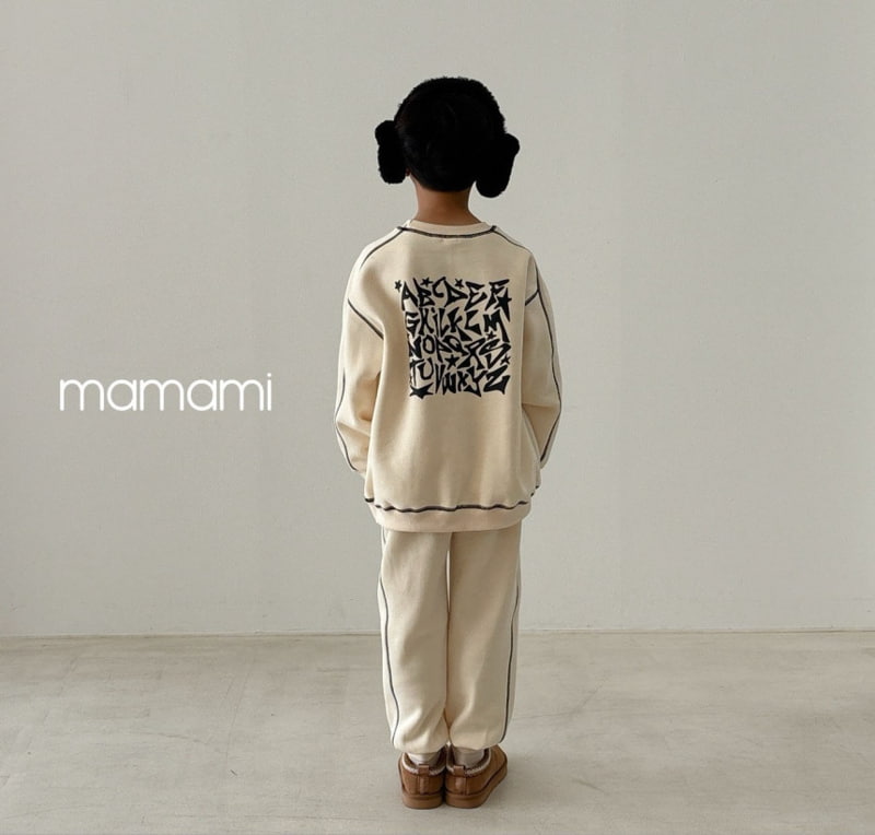 Mamami - Korean Children Fashion - #toddlerclothing - Alphabet Stitch Set - 9