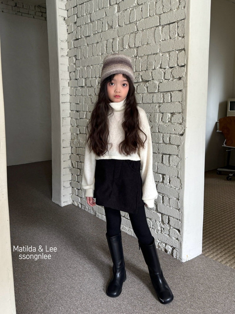 Matilda & Lee - Korean Children Fashion - #childofig - Crop Turtleneck Knit - 8