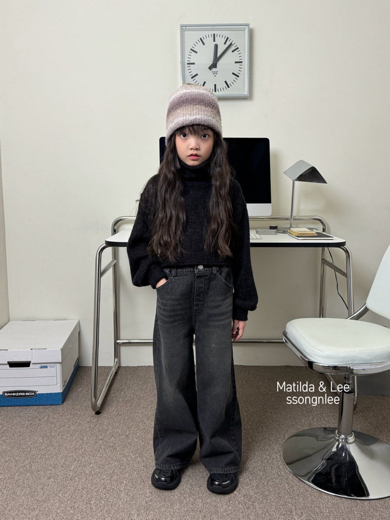 Matilda & Lee - Korean Children Fashion - #fashionkids - Crop Turtleneck Knit - 12