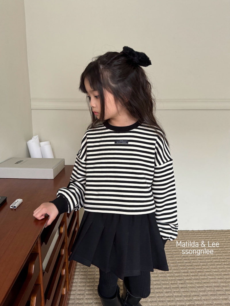 Matilda & Lee - Korean Children Fashion - #stylishchildhood - Label Stripe Tee - 6