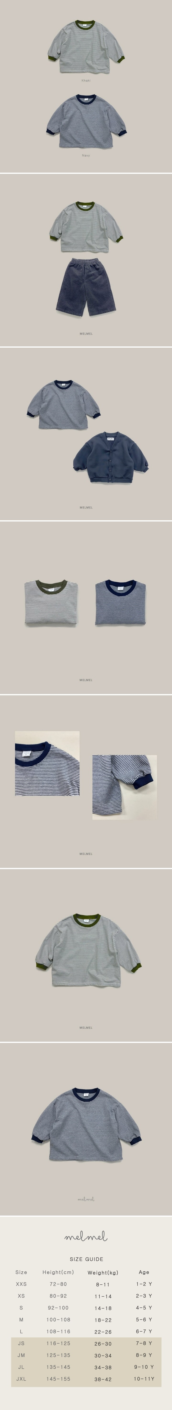 Melmel - Korean Children Fashion - #magicofchildhood - Colored Stripe Tee