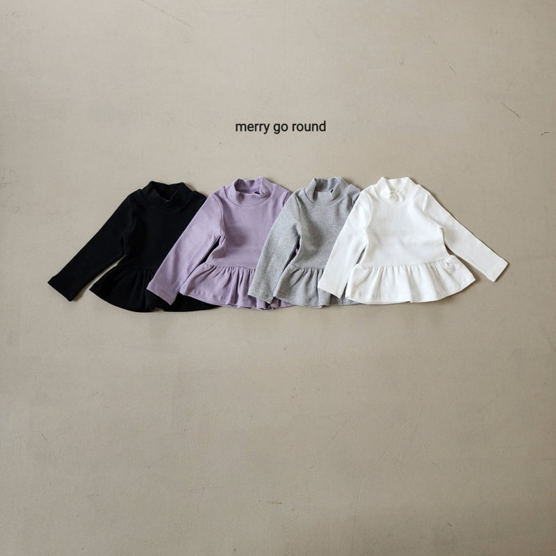 Merry Go Round - Korean Children Fashion - #kidsshorts - Frill Tee