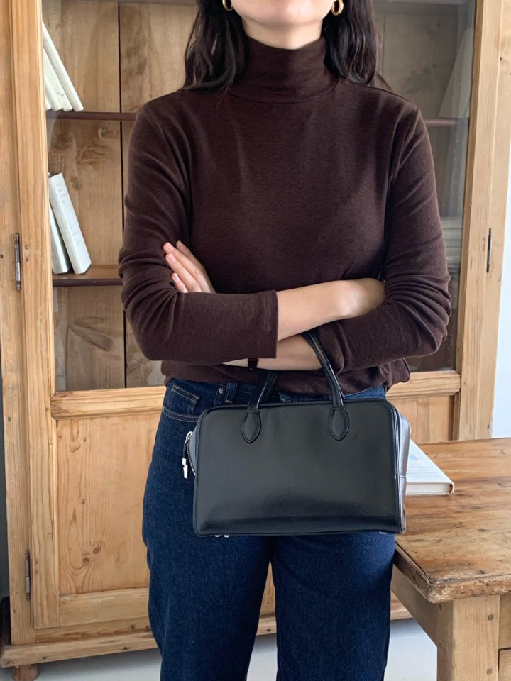 Merry pn - Korean Women Fashion - #restrostyle - Cash Tencel Turtleneck Tee - 8