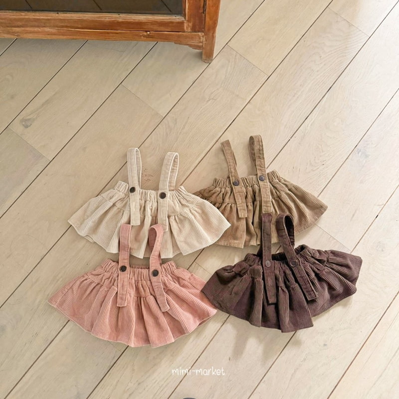 Mimi Market - Korean Baby Fashion - #babyoninstagram - Corduroy Cancan Skirt