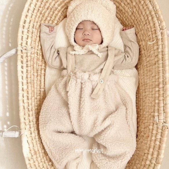 Mimi Market - Korean Baby Fashion - #babyoninstagram - Poodle Suspenders Pants - 7