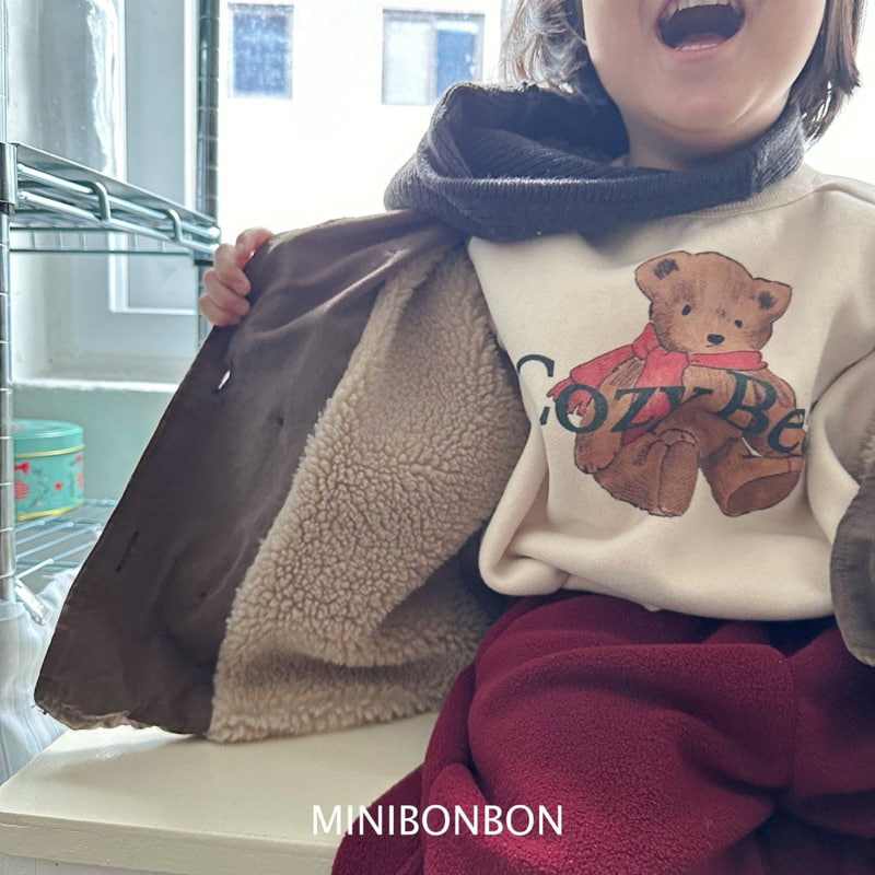 Mini Bongbong - Korean Children Fashion - #Kfashion4kids - Coze Bear Sweatshirt (with Mom) - 7