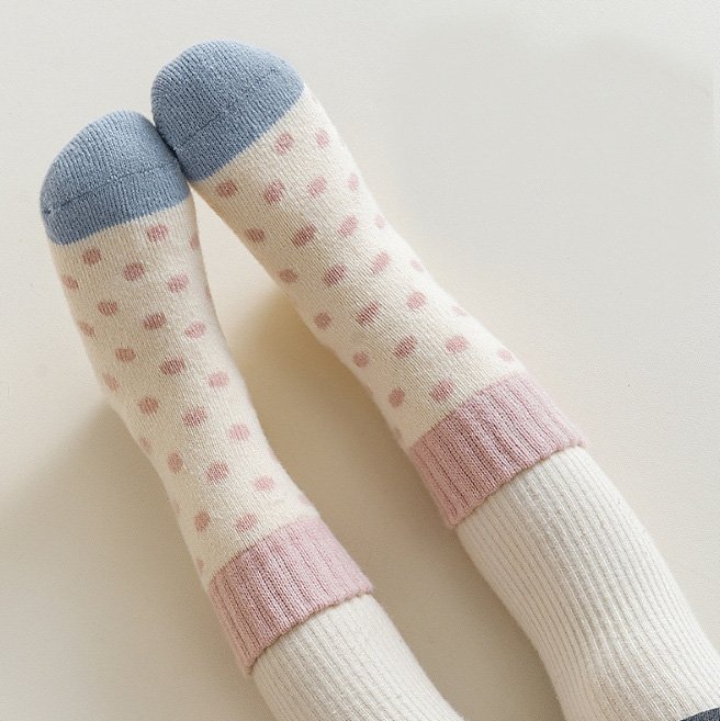 Miso - Korean Children Fashion - #kidsshorts - Bunny Dot Socks Set - 9