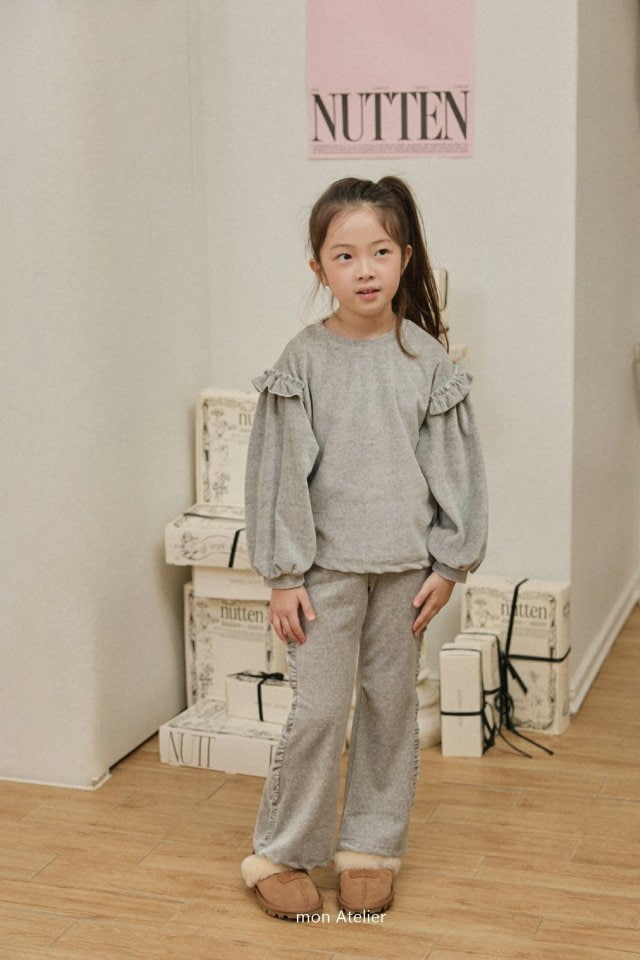 Mon Atelier - Korean Children Fashion - #childofig - Frill Veloa Set - 11