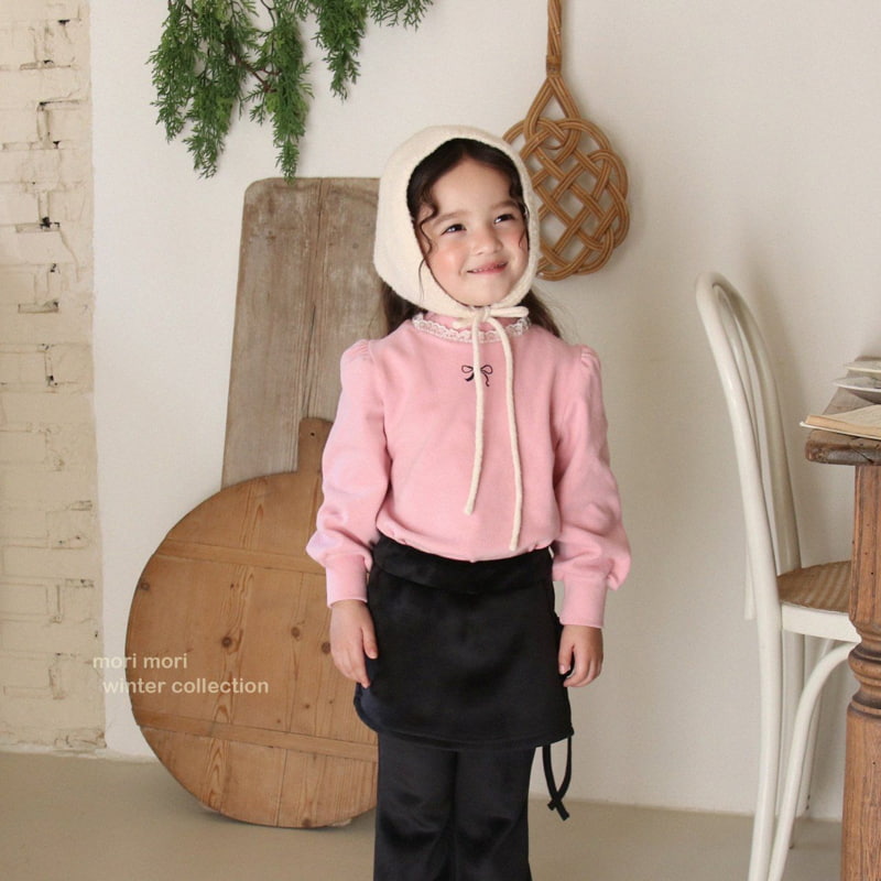 Mori Mori - Korean Children Fashion - #childrensboutique - Ribbon Mockneck Tee - 8