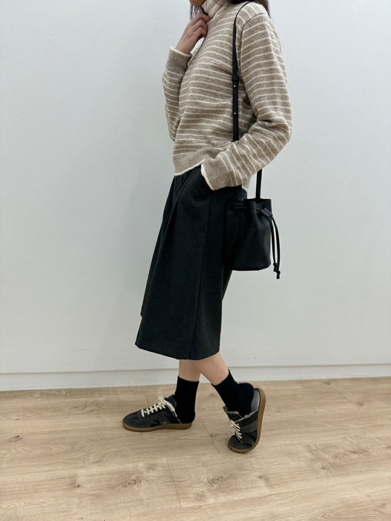 Most - Korean Women Fashion - #momslook - Mogan Stripe Knit Sweater - 9