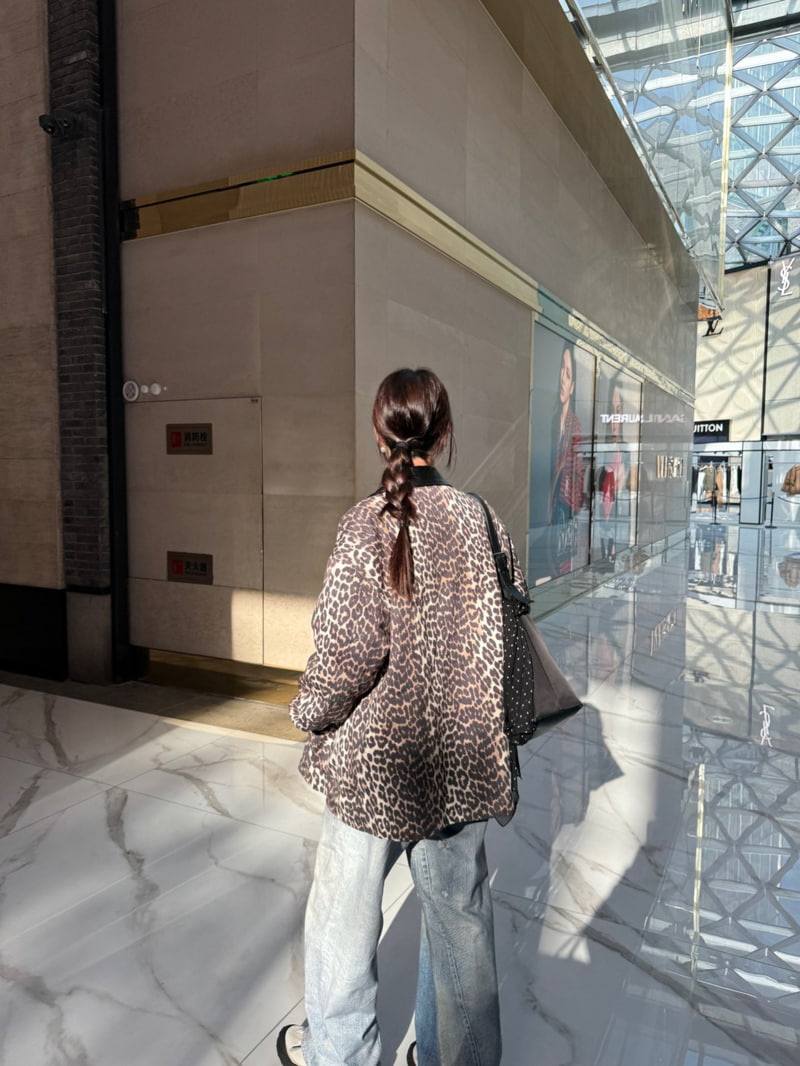 Neroli36 - Korean Women Fashion - #momslook - Leopard Padding Jacket - 5