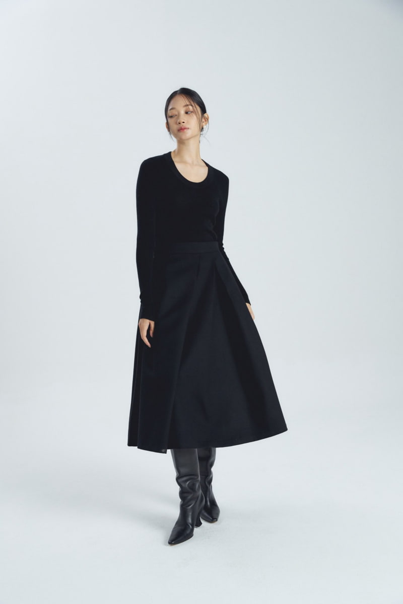 Neroli36 - Korean Women Fashion - #momslook - Merino Wool U Neck Tee - 6