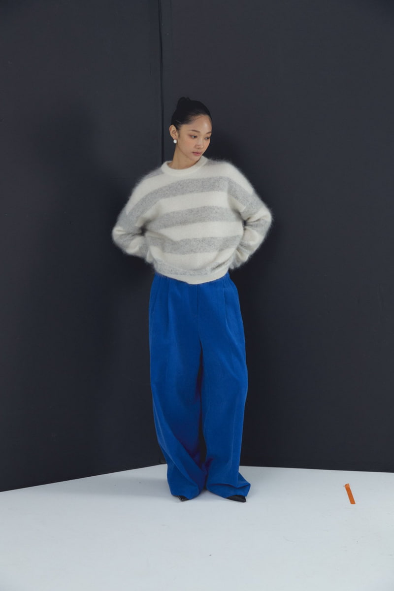 Neroli36 - Korean Women Fashion - #womensfashion - Mohair Stripe Knit Sweater - 7