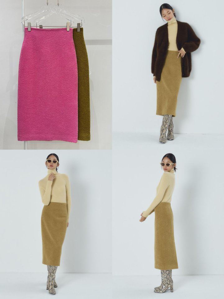 Neroli36 - Korean Women Fashion - #momslook - Wool Tweed Skirt - 4