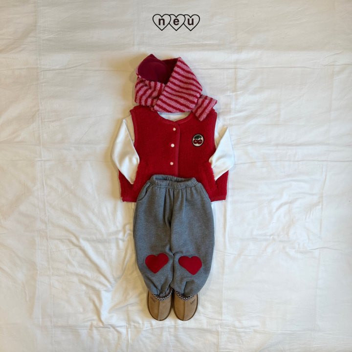 Neu - Korean Children Fashion - #kidsstore - Cherry Dumble Vest With Mom - 6