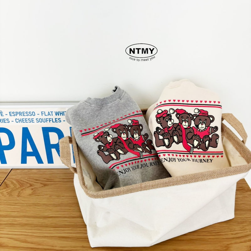 Nice To Meet You - Korean Children Fashion - #littlefashionista - Three Bears Sweatshirt