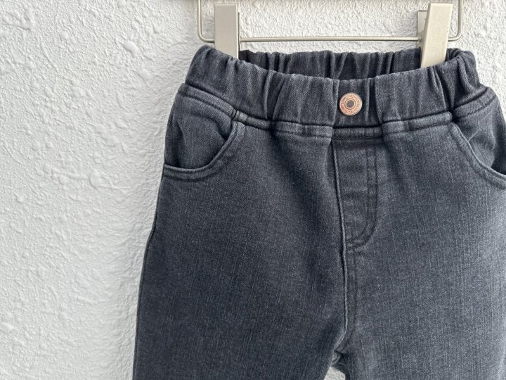 Olivie - Korean Children Fashion - #discoveringself - Wool Denim Pants - 4