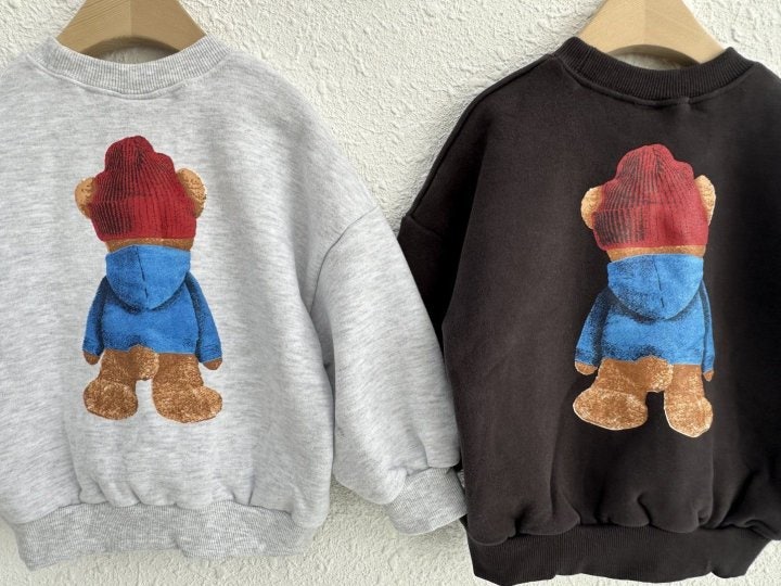 Olivie - Korean Children Fashion - #minifashionista - Bear Sweatshirts - 2