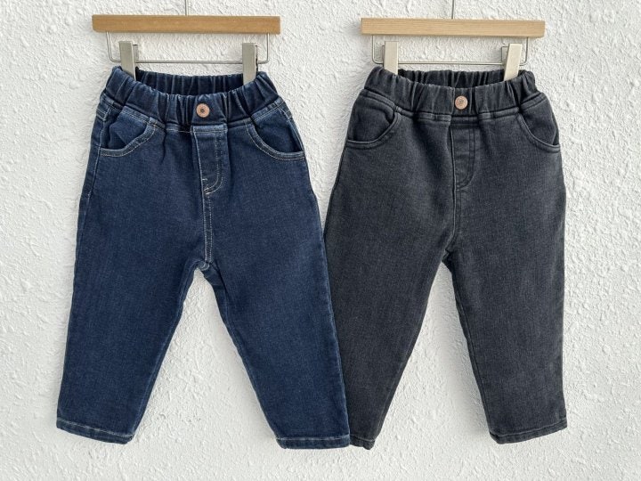 Olivie - Korean Children Fashion - #prettylittlegirls - Wool Denim Pants - 12