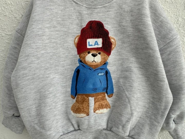 Olivie - Korean Children Fashion - #prettylittlegirls - Bear Sweatshirts - 4