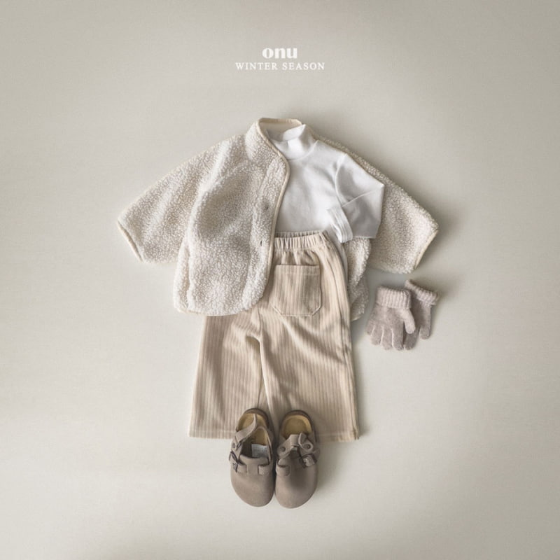 Onu - Korean Children Fashion - #Kfashion4kids - Cheese Peach Turtleneck Tee - 9