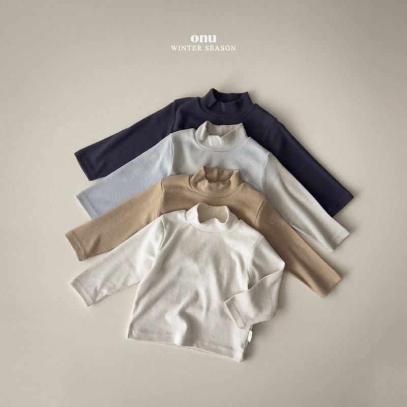 Onu - Korean Children Fashion - #childofig - Cheese Peach Turtleneck Tee